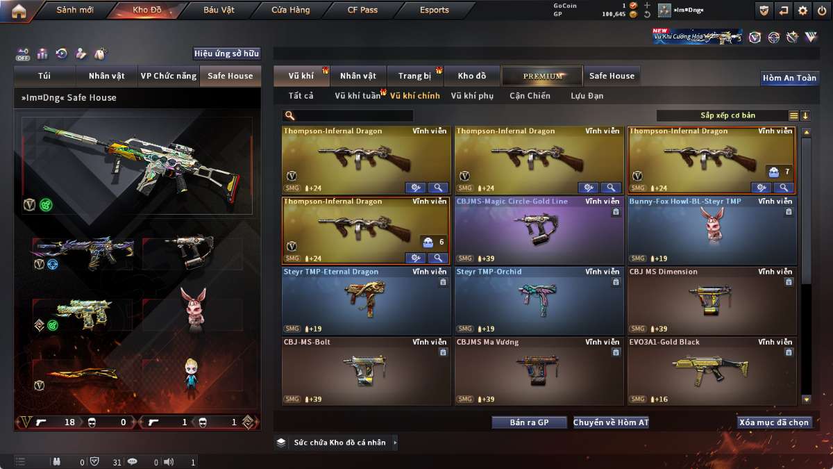 shop acc cf uy tin gia re
